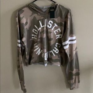 NWT- Hollister crop hoodie